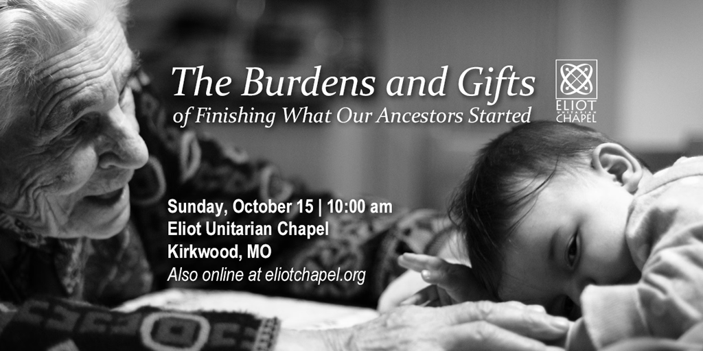 However our ancestors came to this land, some thousands of years ago, others just recently, there are gifts and burdens that come to rest on our souls and our shoulders. What now?