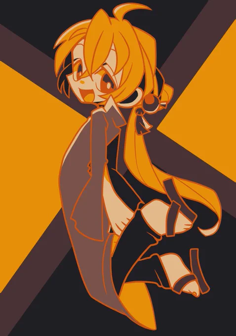 #リプもらった番号の色を使って絵を描く 7キャンディマンで描きました! 色系統似てるやつの方がむずいという気づき