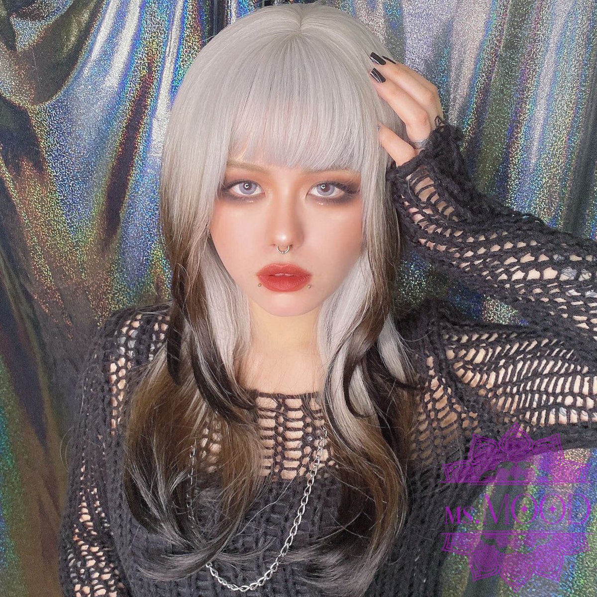 MS.MOOD】レースフロント スパイラルボンバーウィッグ⭐️-