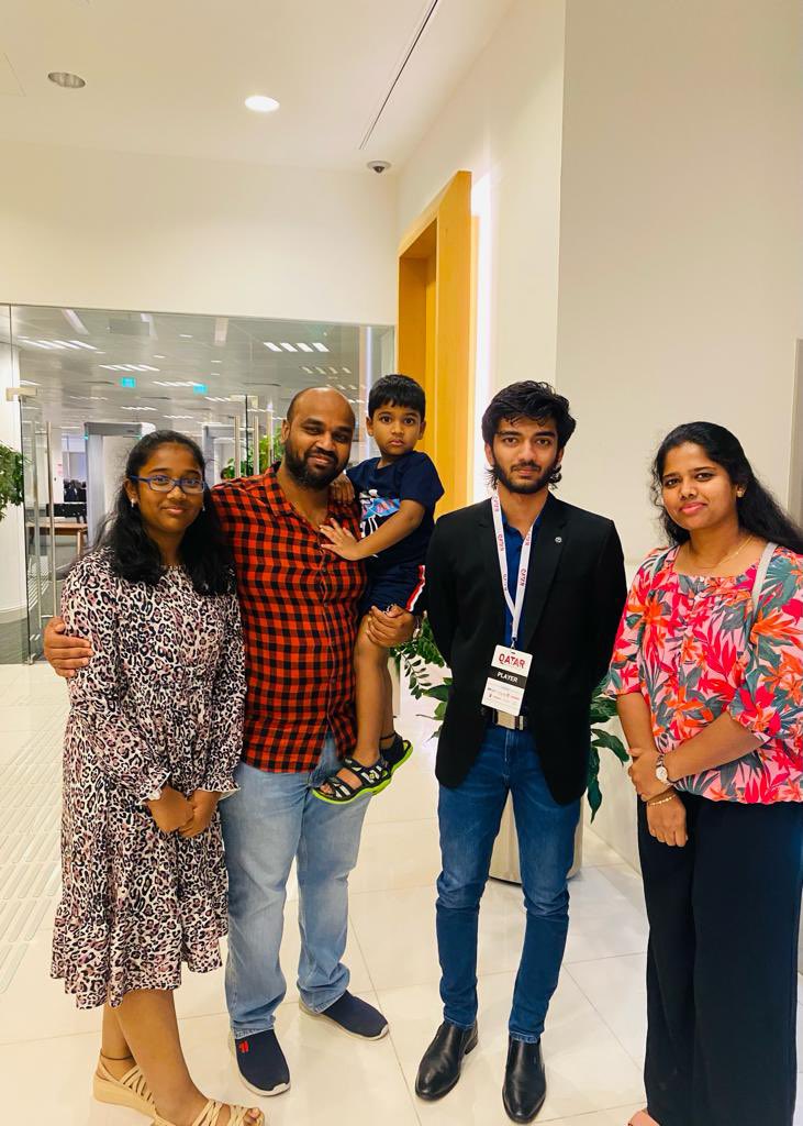 And yes, we met him after the match, we waited for 2 additional hours specially to meet him and worth it. 

#QatarMasters2023 #qatarmasters #chess #Gukesh