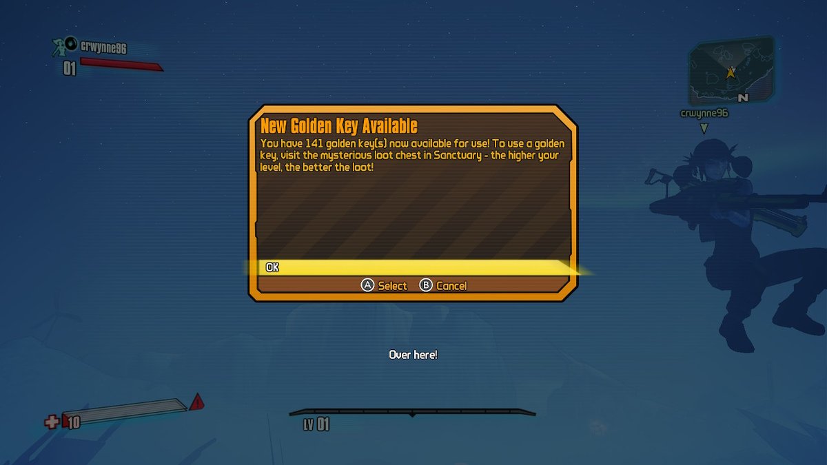 Logged into Borderlands 2 with Corey (on #NintendoSwitch)
141 Golden Keys!?! Thanks for typing all those codes in past me! haha