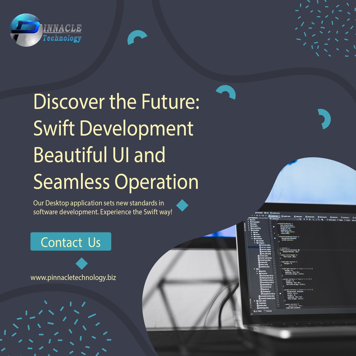 Pinnacletechbiz's tweet image. Our Desktop Application sets new standards in software development. Experience the Swift way! #SwiftDevelopment #UserExperience #EffortlessTech