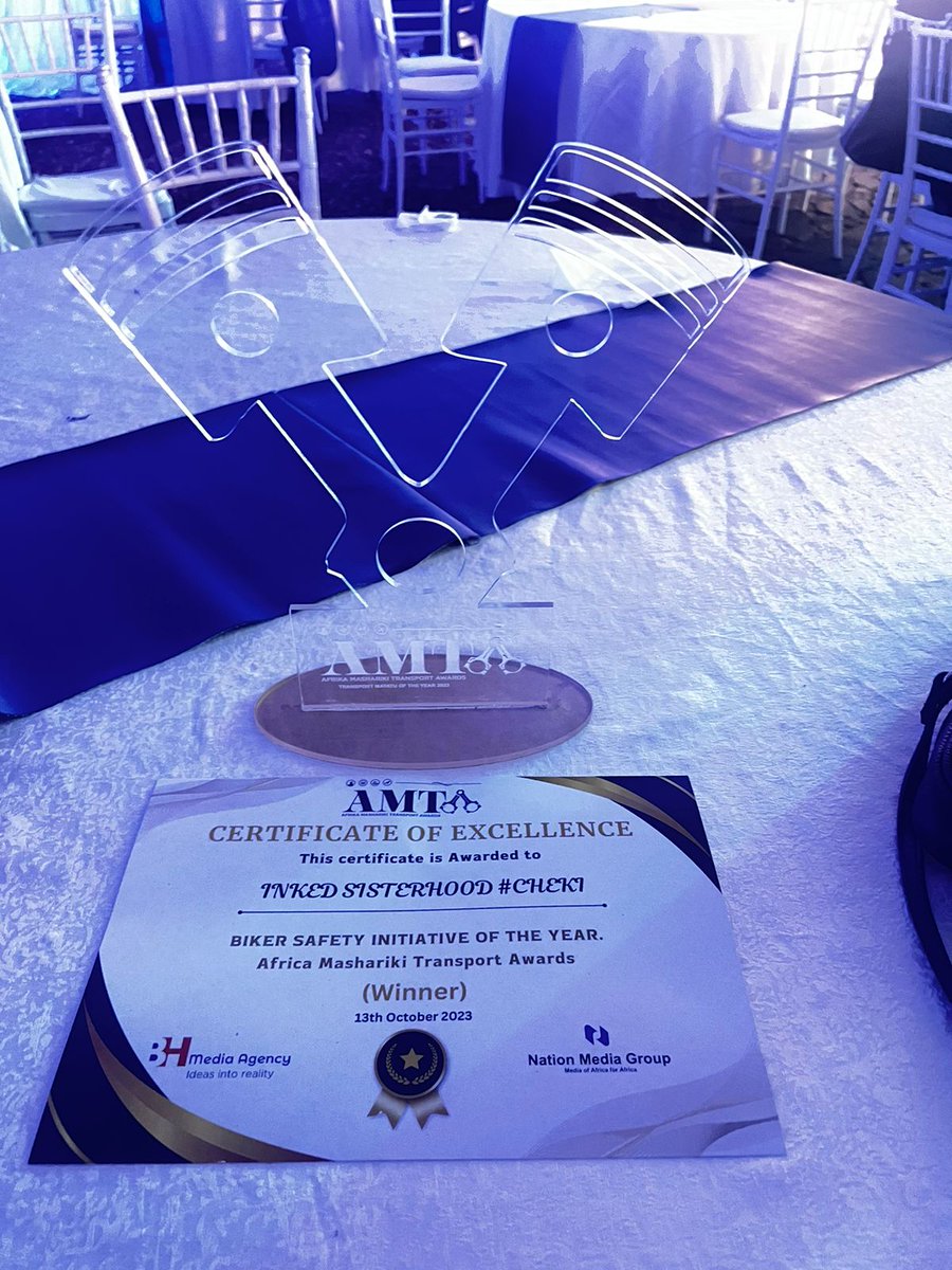 Hello family 😁! We won the award! To each and everyone who believed and voted for us , shukran! We are still on #CHEKI !It will never stop with biker safety and Road Safety Awareness to all road users of all ages. Thank you again! 
#BetterTogether