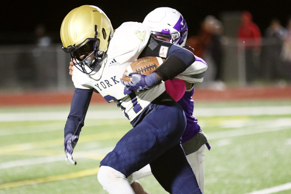 YNT_Christian's tweet photo. Some #'s from York's 58-2 win over LNW:
@dirks_emmitt 7-9, 84 yds, 2 TD
Joe Burgess 4 car, 86 yds, TD
Carter Stenger 9 car, 66 yds, 2 TD; 2 rec, 11 yds
Emmanuel Jensen 3 rec, 57 yds, 2 TD
Elijah Jensen 10 car, 39 yds, TD; FR
Franklin Musungay 2 car, 14 yds, TD; 50-yd KO return https://t.co/5JFpAGDuok