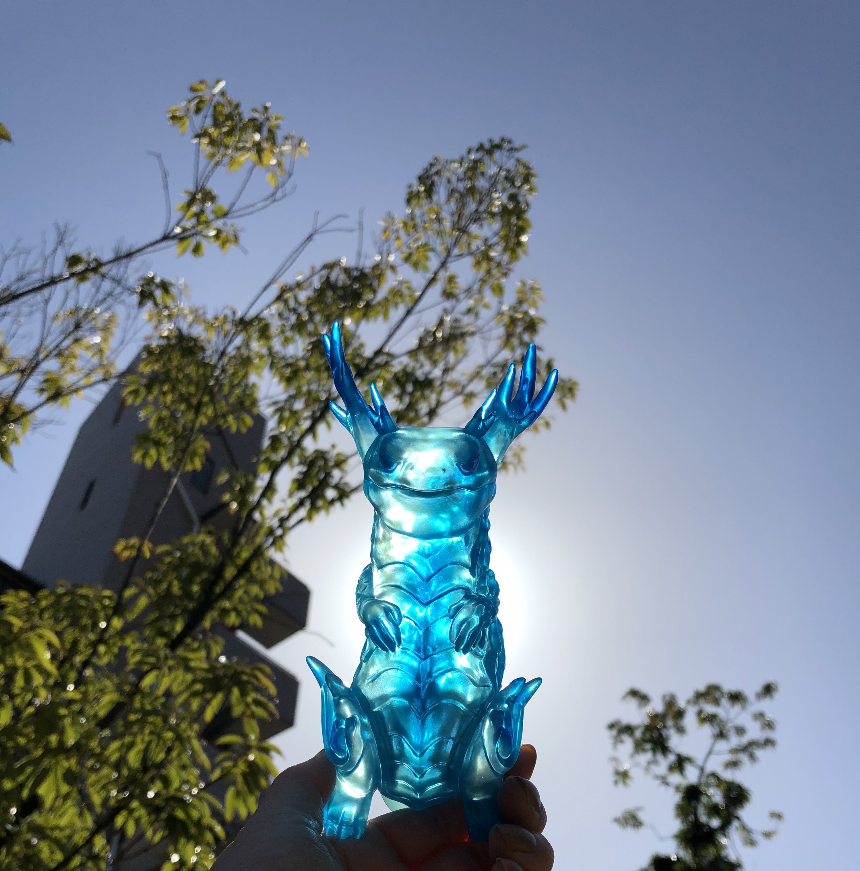 frogtree 麟核 青 緑 FrogTree 麟核 【切子Blue ver.】 One up.限定