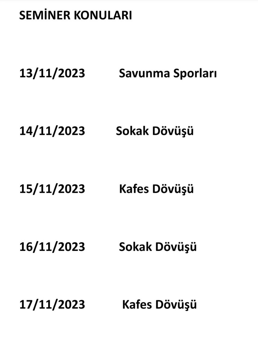 Seminer konuları bu şekilde olmalı 
Çok daha verimli bir seminer haftası olur. 
Her gün en az bir meslektaşımız saldırıya uğruyor. Tesadüfen yaşadığımız ülkemizde bu konularda kendimizi geliştirmemiz şart 🙂
#YüzYüzeSeminereHayır