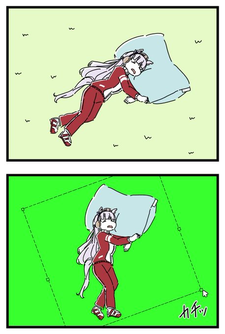 ゴルシとクッション漫画。(1/2)