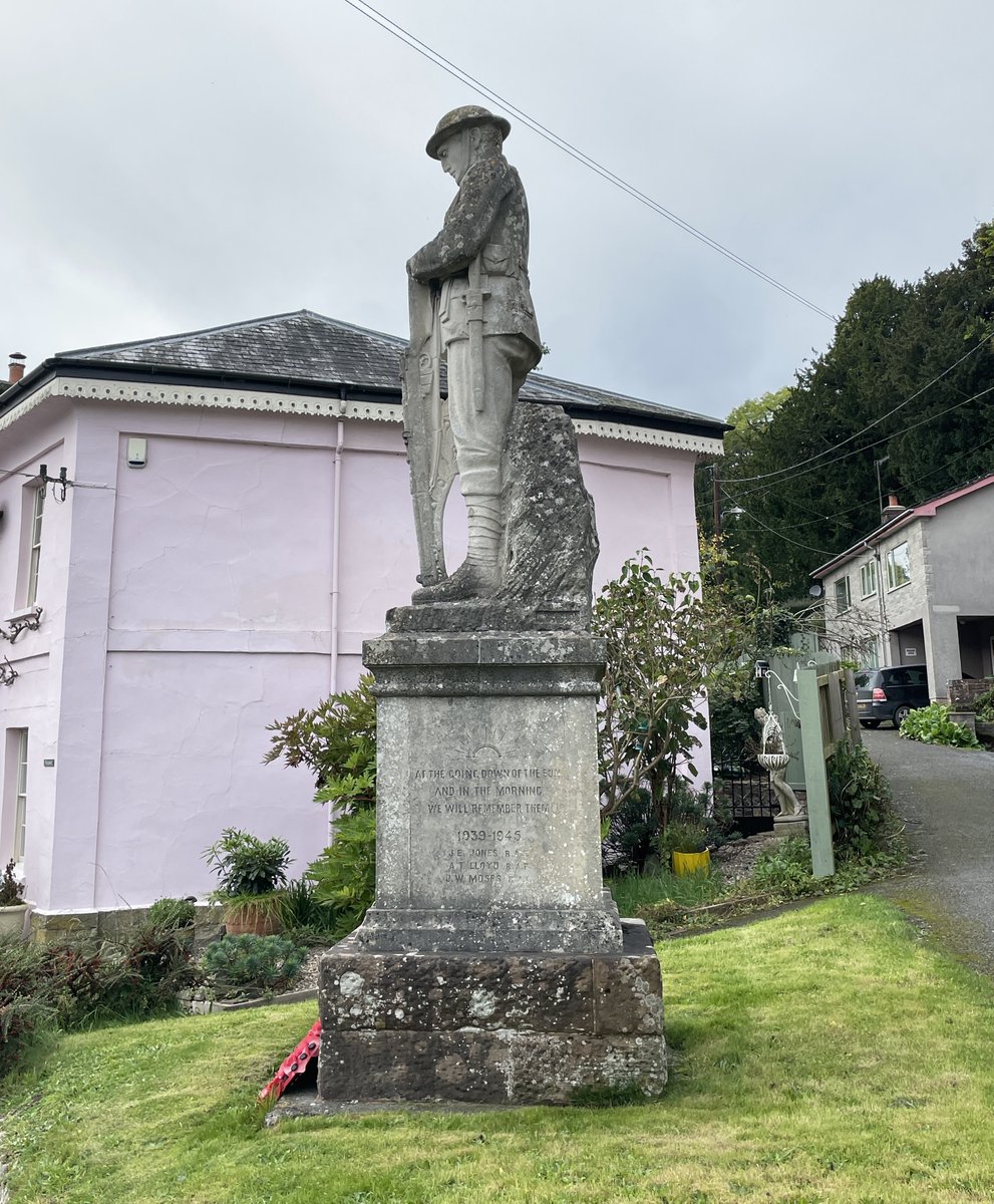 At the going down of the sun and in the morning we will remember them. New Radnor's memorial by Leominster's William G Storr-Barber #Remembrance