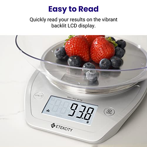 A11319Ahmed's tweet image. Etekcity Food Kitchen Scale with Bowl 0.1g, Digital Weight Grams and Oz, Baking, Cooking, Dieting, and Meal Prep, 11lb/5kg, 5 Weight Units, Stainless Steel Silver kitchengardengadget.com/product/etekci… #kitchenscale #digitalkitchenscale #etekcity #etekcityscale @amazon #gramscales @TestKitchen