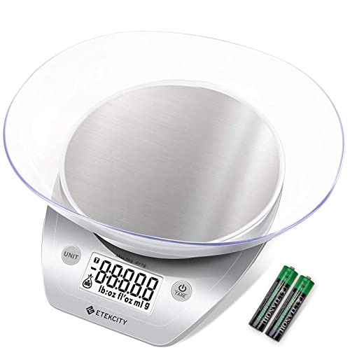 A11319Ahmed's tweet image. Etekcity Food Kitchen Scale with Bowl 0.1g, Digital Weight Grams and Oz, Baking, Cooking, Dieting, and Meal Prep, 11lb/5kg, 5 Weight Units, Stainless Steel Silver kitchengardengadget.com/product/etekci… #kitchenscale #digitalkitchenscale #etekcity #etekcityscale @amazon #gramscales @TestKitchen