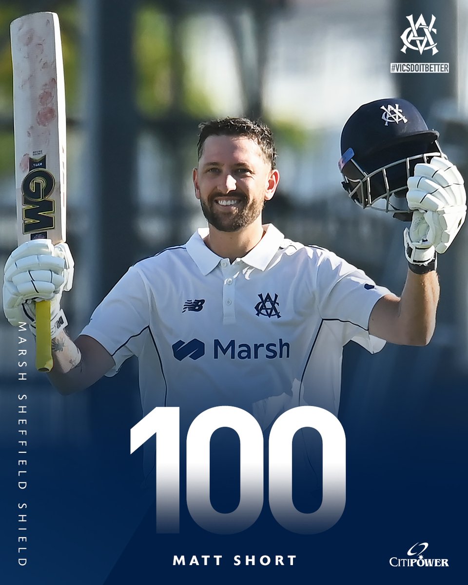 VicStateCricket's tweet image. Came in under the pump. Brilliant @mattshort95

#vicsdoitbetter #SheffieldShield