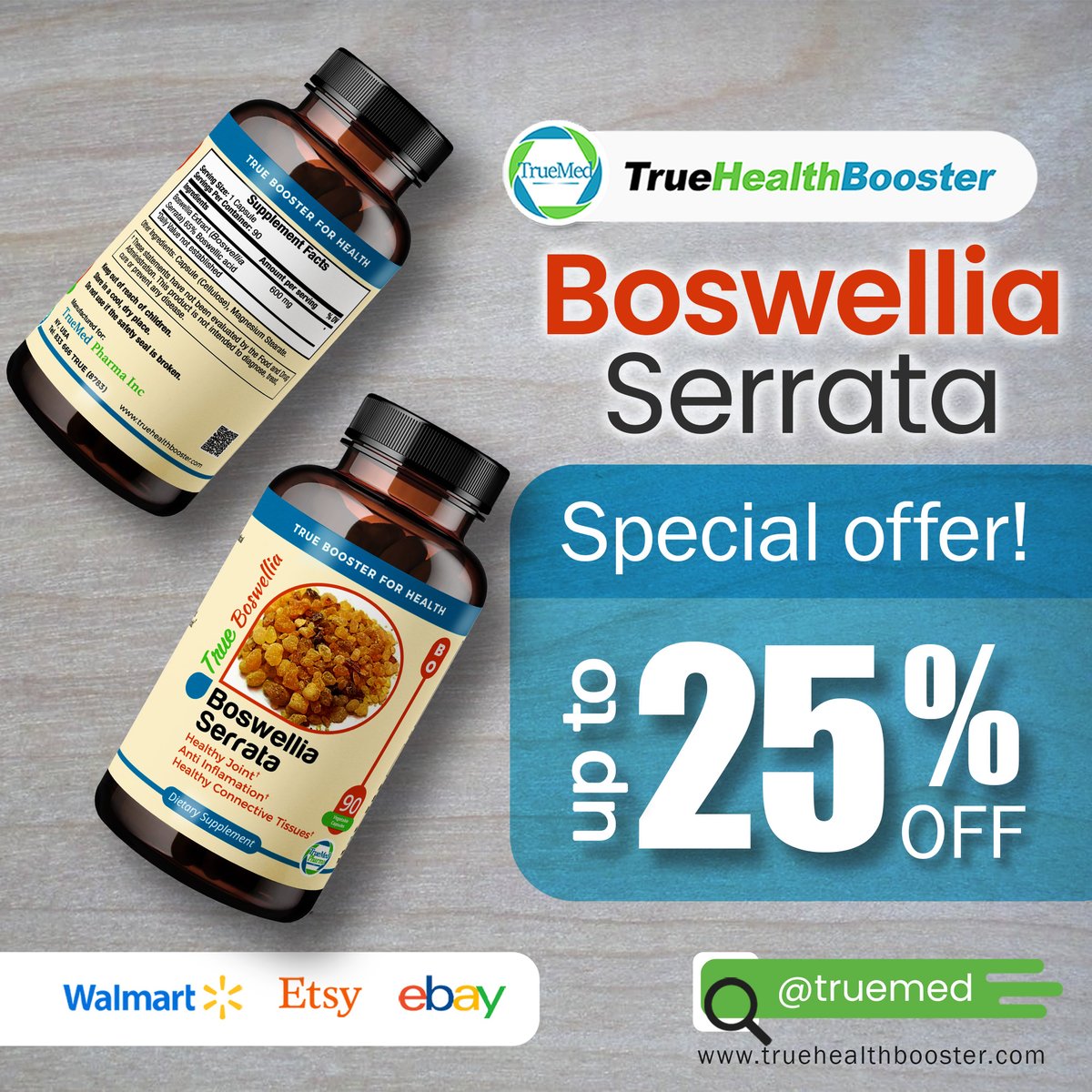 truehealthboost's tweet photo. Enjoy up to 25% Discount #TrueMed- #BoswelliaSerrata Extract /Healthy Joints and Cartilage Function.
👉𝗲𝗯𝗮𝘆 𝗟𝗶𝗻𝗸: https://t.co/VmW0rz6Xtf
👉𝗘𝘁𝘀𝘆 𝗟𝗶𝗻𝗸: https://t.co/V4AnxLYivp
#truehealthbooster #supplementsproducts #healthproducts #usaproducts https://t.co/PhKWtFI2hs