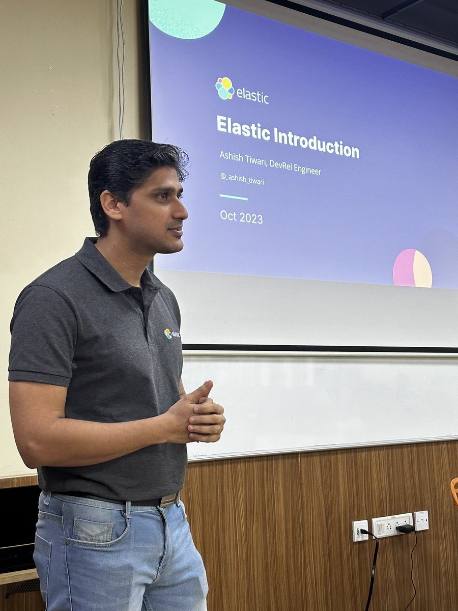 ElasticMumbai's tweet image. Started with the @elastic October Meetup Mumbai
Happy to host elastic enthusiasts for a day packed with learning and networking
#elastic #elasticsearch #Mumbai #developercommunity #community