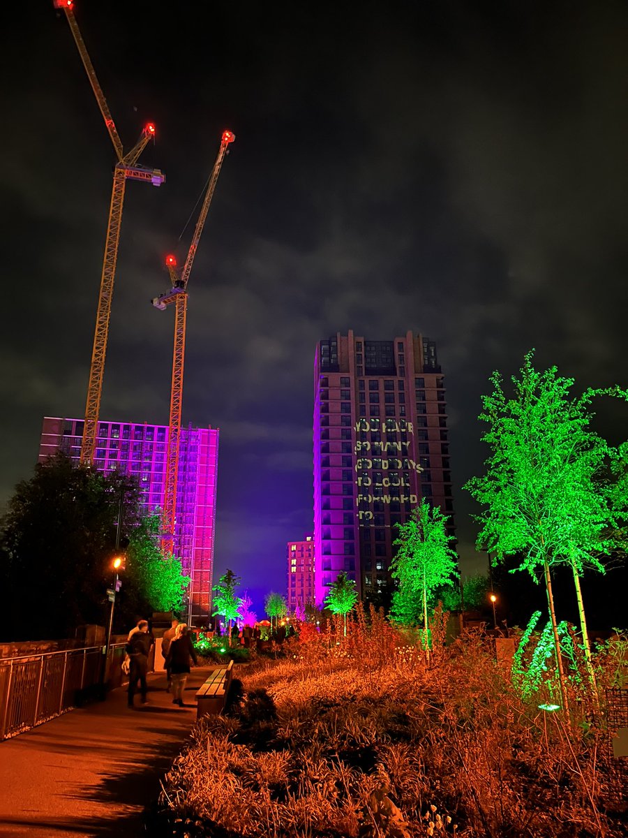 janetheknitter's tweet photo. @PeopleofLeeds Great two nights as ever. Queens hotel fab. Then the fireflies in Park Square and the raindrops in the Viaduct. Oh and the Minister. And the armouries … you get the picture. Great night https://t.co/XcjgDWm29U