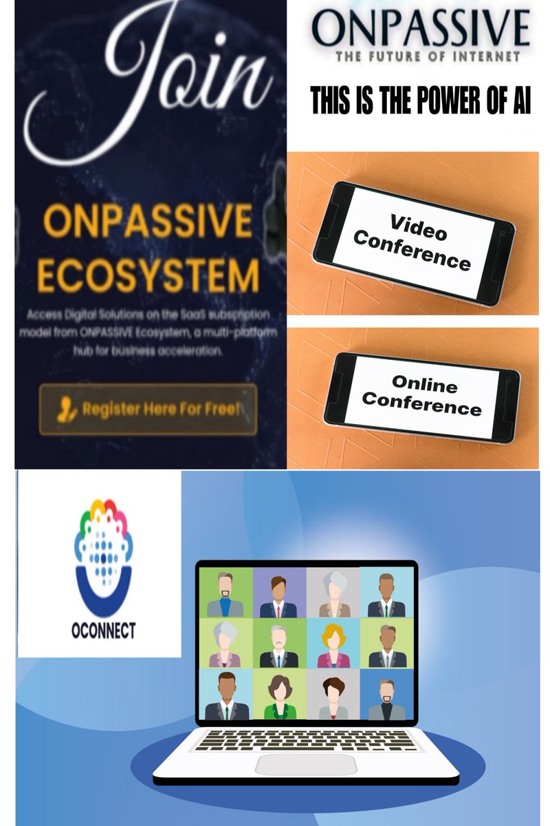 CONNECT THE WORLD WITH OCONNECT. IT IS A AUDIO VIDEO CONFERENCING TOOL WITH HD QUAILITY. 14 DAYS FREE TRAIL FOR ALL INTERNET USER.
VISIT OUR WEBSITE
o-trim.co/OMAIL1234
#ONPASSIVE #OCONNECT #OMIL #ONET #OTRIM #ONPASSIVEECOSYSTEM #ONPASSIVEARMY