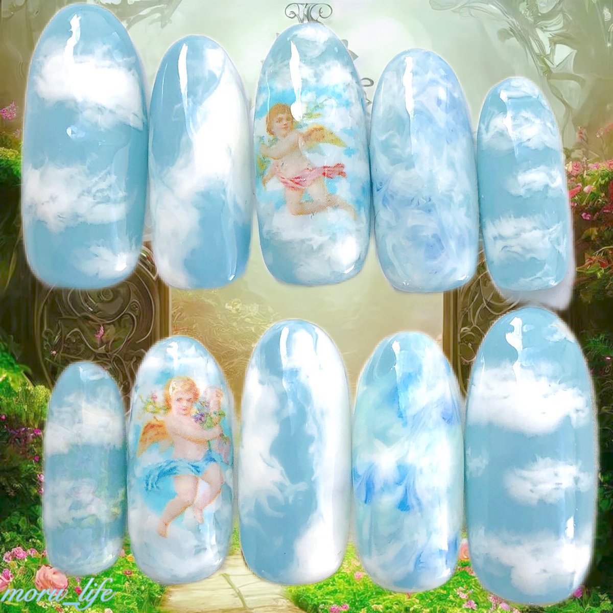 moru_nail's tweet photo. 天使ネイルチップ👼🏻☁️
普段使いはもちろん
結婚式等にもオススメです💒💗
メルカリへ出品しております🪽
#ハンドメイド
#ネイルチップ
#メルカリ
#天使ネイル
#天使
#水色ネイル
#雲ネイル
#個性派ネイル
#絵画ネイル
#nail
#nails
#nailart
#naildesign
#angel
#angelnails
#cloud
#cloudnails https://t.co/ii7ry0O6Ut