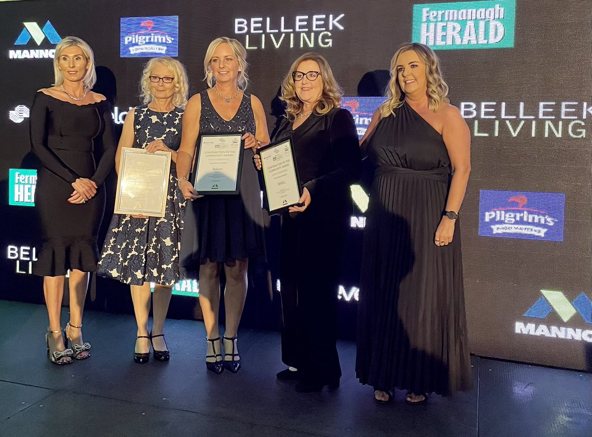 MannokBuild's tweet photo. It was a pleasure to support the 10th @Ferm_Herald Business Awards. This year, we sponsored an award which we, as an employer of over 800 people, are very passionate about - the Contribution to the Community Award. Congratulations to AG who scooped up the award #FHBA23 https://t.co/kZfk5638XP