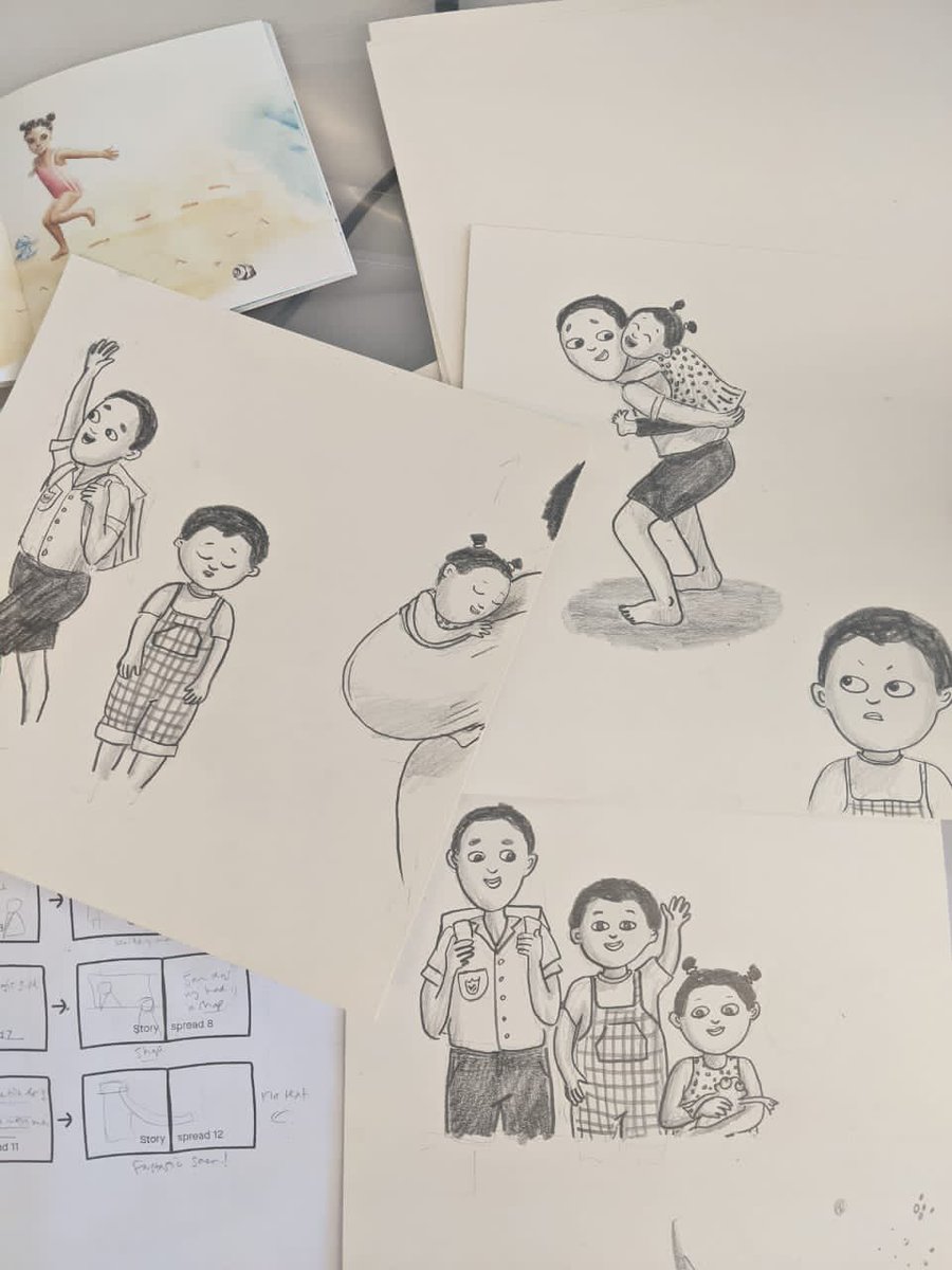 sofiacozzo's tweet image. One brave illustrator using traditional paper and ink #bookdash