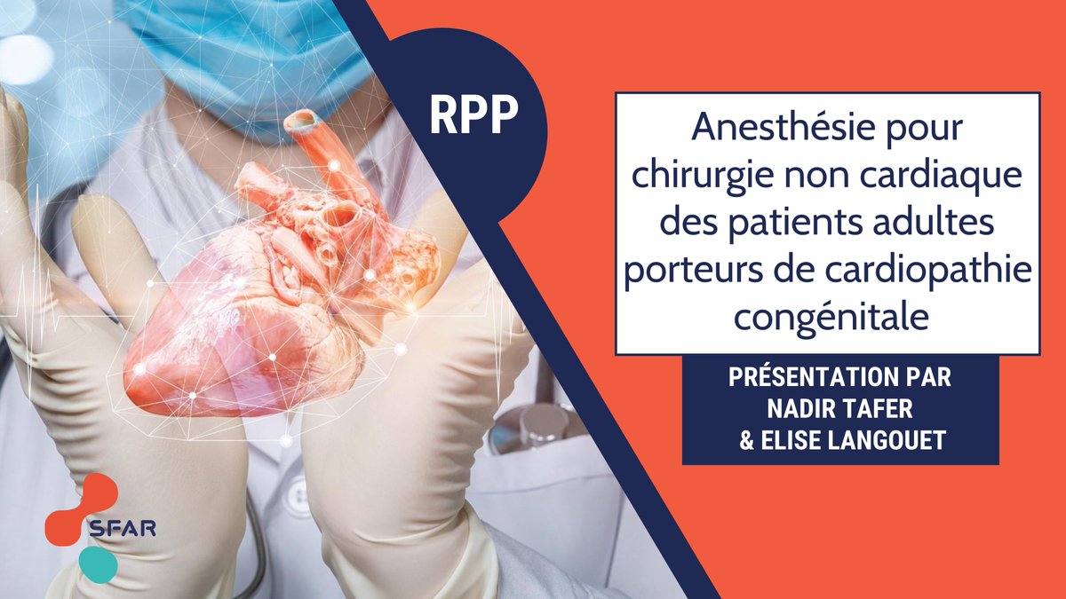 SFAR Anesthésie Réanimation (@sfar_org) on Twitter photo 🚨 Si ce n'est pas encore fait, consultez dès maintenant la RPP Anesthésie pour chirurgie non cardiaque des patients adultes porteurs de cardiopathie congénitale ➡️ sfar.org/anesthesie-pou…
<a href="/SFARJeunes/">SFAR Jeunes</a> <a href="/AJARFrance/">AJAR France 🇫🇷</a> <a href="/SyndicatSnarf/">SNARF</a> <a href="/SNPHARE/">SNPHARE</a> <a href="/SNJeunesAR/">Syndicat National des Jeunes Anesth-Réa</a> @IADE_de_France <a href="/contactfnir/">Fédération Nationale des Infirmiers de Réanimation</a> 🚨 Si ce n'est pas encore fait, consultez dès maintenant la RPP Anesthésie pour chirurgie non cardiaque des patients adultes porteurs de cardiopathie congénitale ➡️ sfar.org/anesthesie-pou…
<a href="/SFARJeunes/">SFAR Jeunes</a> <a href="/AJARFrance/">AJAR France 🇫🇷</a> <a href="/SyndicatSnarf/">SNARF</a> <a href="/SNPHARE/">SNPHARE</a> <a href="/SNJeunesAR/">Syndicat National des Jeunes Anesth-Réa</a> @IADE_de_France <a href="/contactfnir/">Fédération Nationale des Infirmiers de Réanimation</a>