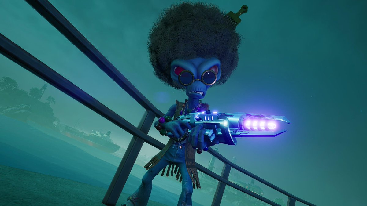 descendantbrahh's tweet photo. Make War Not Love! ☮️ #DestroyAllHumans2 #DAH2 #blackforestgames #thqnordic #PlayStation https://t.co/D9hOVGzrTI