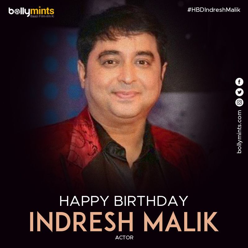 Wishing A Very Happy Birthday To Actor #IndreshMalik !
#HBDIndreshMalik #HappyBirthdayIndreshMalik