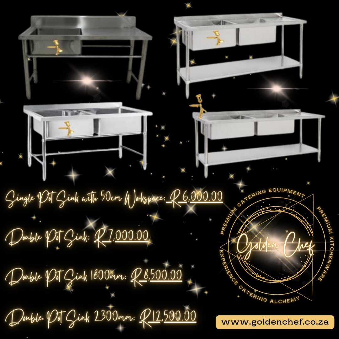 GoldenChefSA's tweet photo. If you need one of these - contact us, shop with us online, or at our showroom in Brooklyn, Cape Town.
+27 21 510 0386, sales@goldenchef.co.za, https://t.co/eBpZHbv1uJ
#premiumequipment #premiumkitchenware #CPT #goldenchef #potsink #cateringalchemy #goldenprice #stainlesssteel https://t.co/vCKRV9zZp6