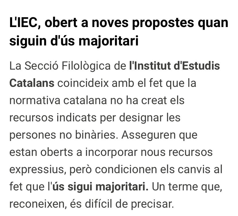 Més enllà de la bilis perbocada als comentaris, també hi trobareu això. I això, pens humilment, és estar a l'alçada d'un repte lingüístic apassionant: