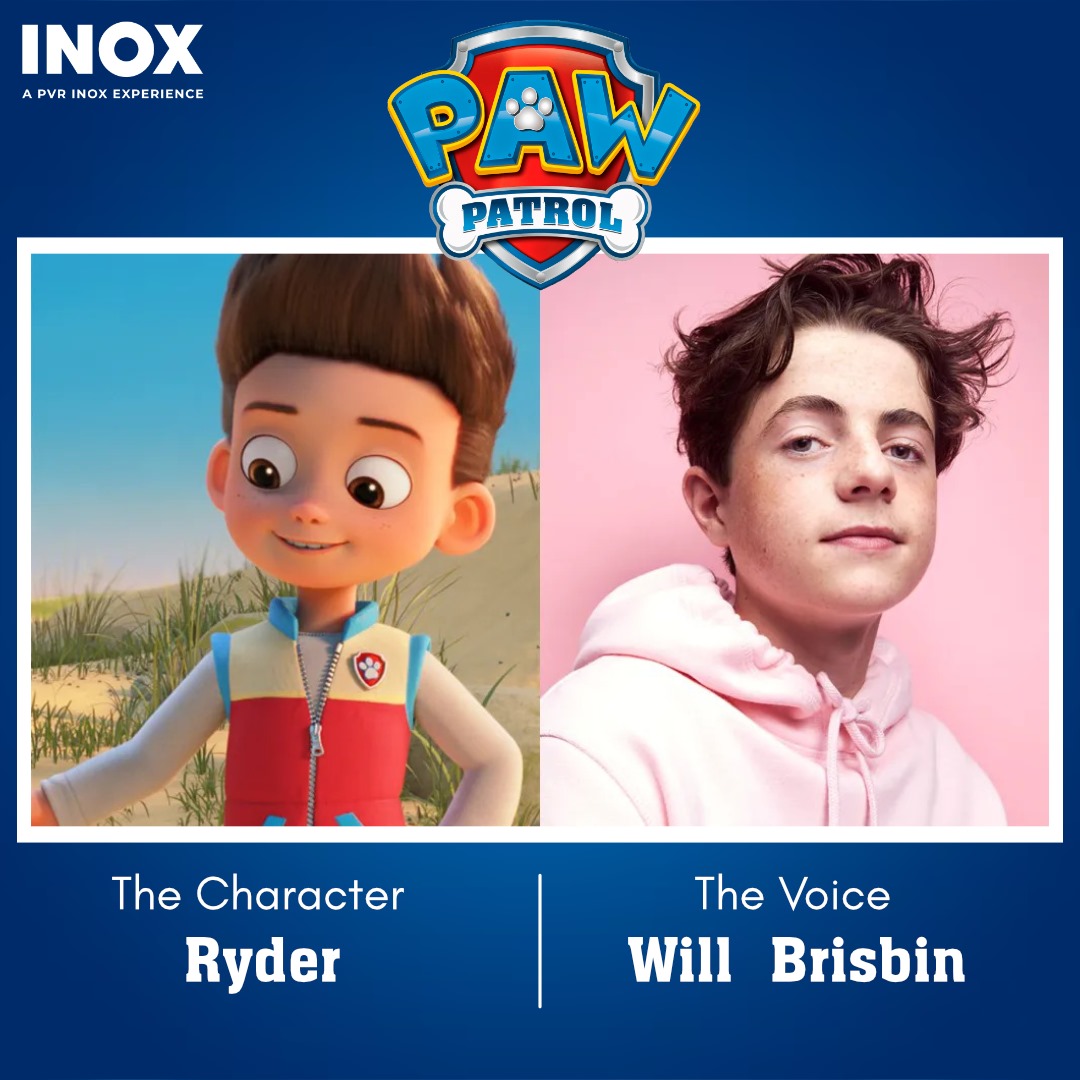 INOXMovies's tweet photo. Meet the voices behind the characters of PAW Patrol: The Mighty Movie!
.
#PAWPatrolTheMightyMovie screening now at #INOX! 🐶
.
#PAWPatrol #NewRelease #UpcomingRelease #Chase #Ryder #WillBrisbin #Kendra #YaraShahidi #Liberty #MarsaiMartin #Delores #KimKadarshian #Animated #Kiddles #Kids #Entertainment
@PAWPatrolMovie @ParamountPics @Nickelodeon