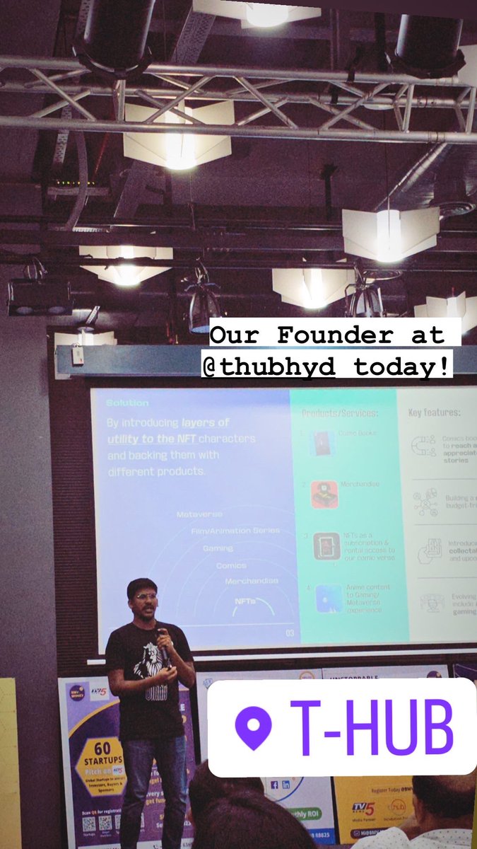 DForbiddenVerse's tweet photo. Our founder, @iamaj004, proudly represented @DForbiddenVerse at @THubHyd yesterday. A big thank you to @tv5newsnow and @BmvMoney for this incredible opportunity!
( @KTRBRS )
#tv5 #thub #startup #fbv #anime #gaming #web3 #ForbiddenVerse #india #Hyderabad #indiastarup #zilfam #zil https://t.co/AD0JCbFYU6