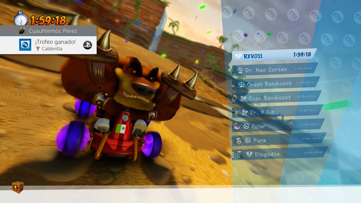 OilPeppermint's tweet photo. Tiny Tiger #CrashRacing #PS4share https://t.co/qZEg2LP19Z