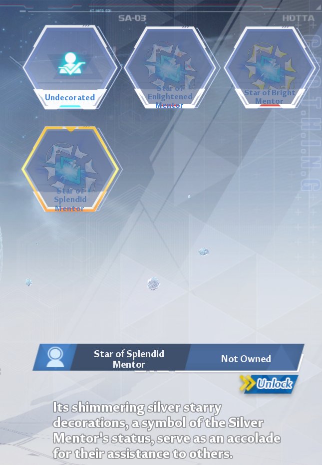 [Global]

Mentorship accessories

Source: ©_Alter

[Subject to change]
#ToF #TowerofFantasy