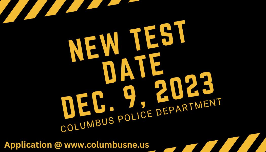 Come check out the Columbus Police Department. We have had several retirements and we are looking for new officers.  Test Date is 12.09.23. Questions, call HR @ 402.562.4232. #cpd #nowhiring #BetterTogether