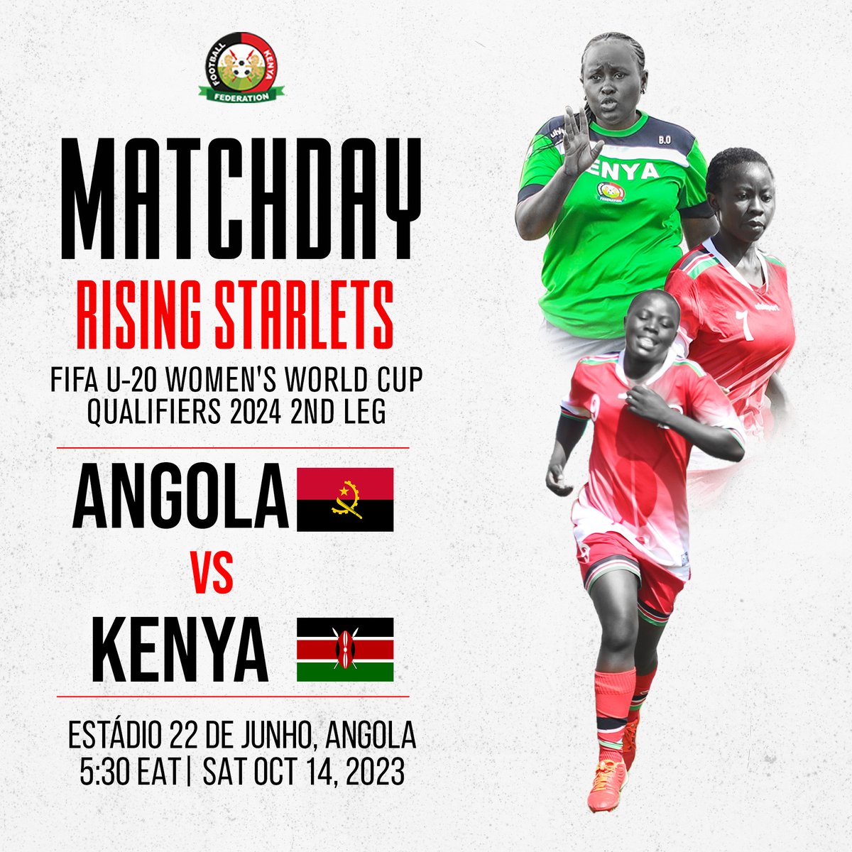 StarletsKE's tweet image. It's Matchday!!! 

🇦🇴 vs 🇰🇪

#RisingStarlets