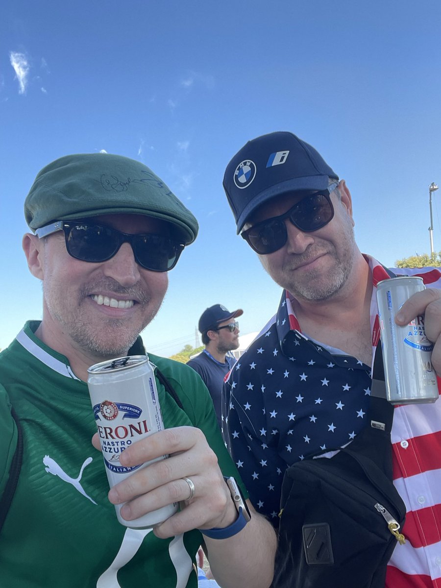 Two weeks on from <a href="/RyderCupEurope/">Ryder Cup Europe</a> weekend with <a href="/jacobhookom/">hello hookom 🇺🇦</a> in Rome - an epic sports occasion. Looking forward to another one tonight - lets go <a href="/IrishRugby/">Irish Rugby</a>! <a href="/rugbyworldcup/">Rugby World Cup</a>