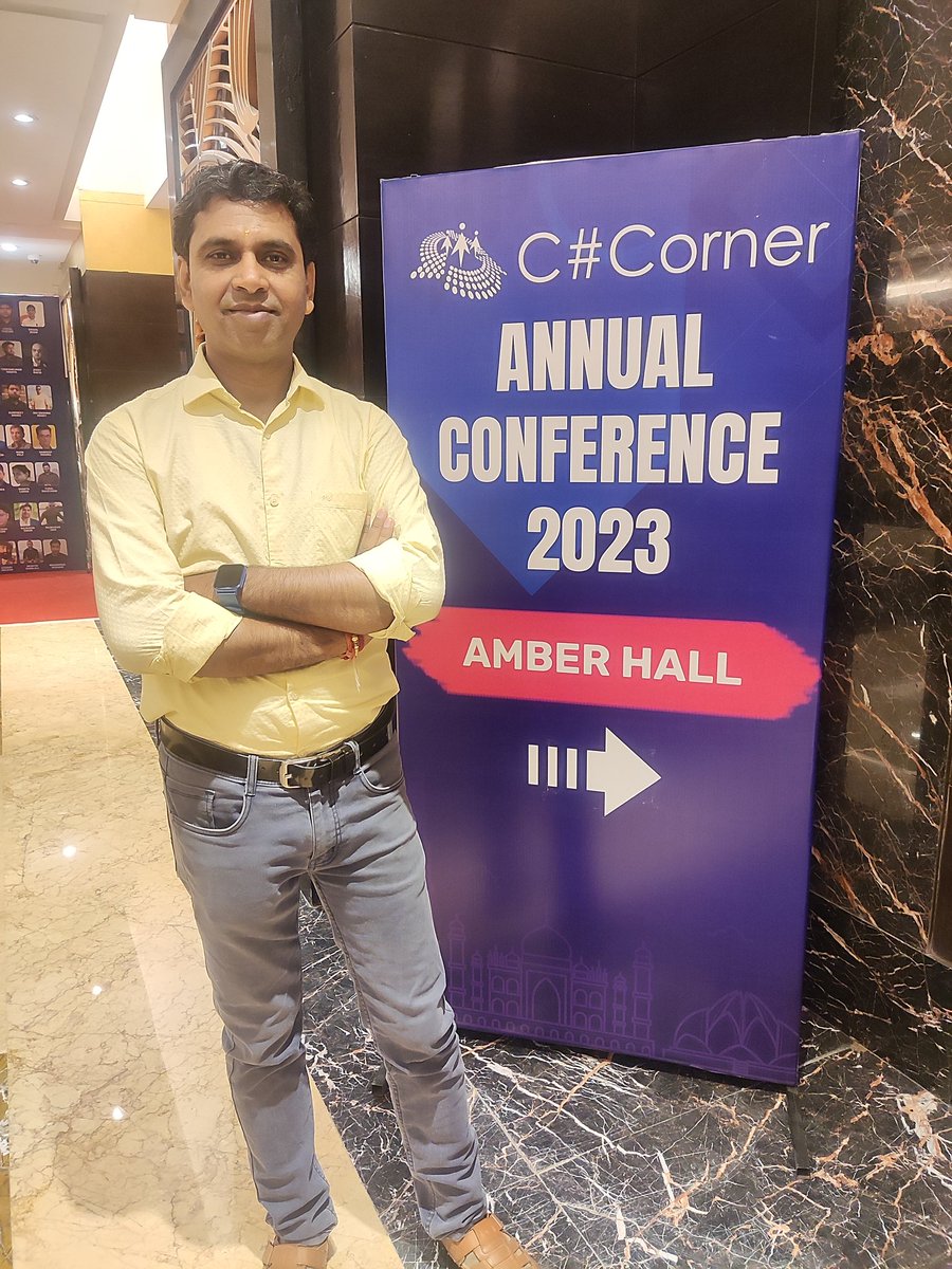 abhimaitrey's tweet image. Attending #CSharpCon23 annual conference. Let&apos;s connect if you too are here.