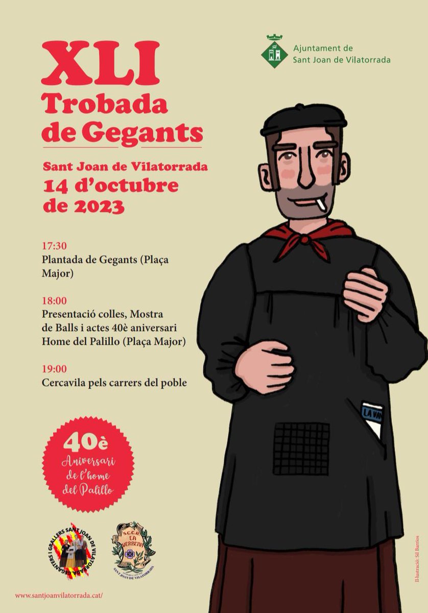 Gegants_Maresme's tweet photo. 𝗔𝗤𝗨𝗘𝗦𝗧 𝗖𝗔𝗣 𝗗𝗘 𝗦𝗘𝗧𝗠𝗔𝗡𝗔  #Maresmegeganter 

🗓️ Dissabte 1️⃣4️⃣

📍 St Feliu de Llobregat
🕧 11.30
✅ Trobada 
🙋 @GegantsPM

📍 St Joan de Vilatorrada
🕖 19.00
✅ Trobada
🙋 @gegantsalella
🙋 #Gegants Sant Pol https://t.co/frh51RgUED