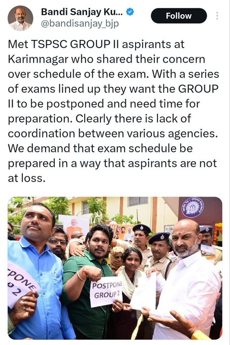 Sparsha_9's tweet photo. @BJP4Telangana @kishanreddybjp @aruna_dk @Eatala_Rajender @bandisanjay_bjp @PMuralidharRao @tarunchughbjp @drlaxmanbjp @sunilbansalbjp @Arvindharmapuri @PrakashJavdekar Meere exams postpone cheyali antaru malli meere ilanti dramalu create chestaru. Asalu akada jargindi ento telskondi firstu! https://t.co/xsDHalyXvo