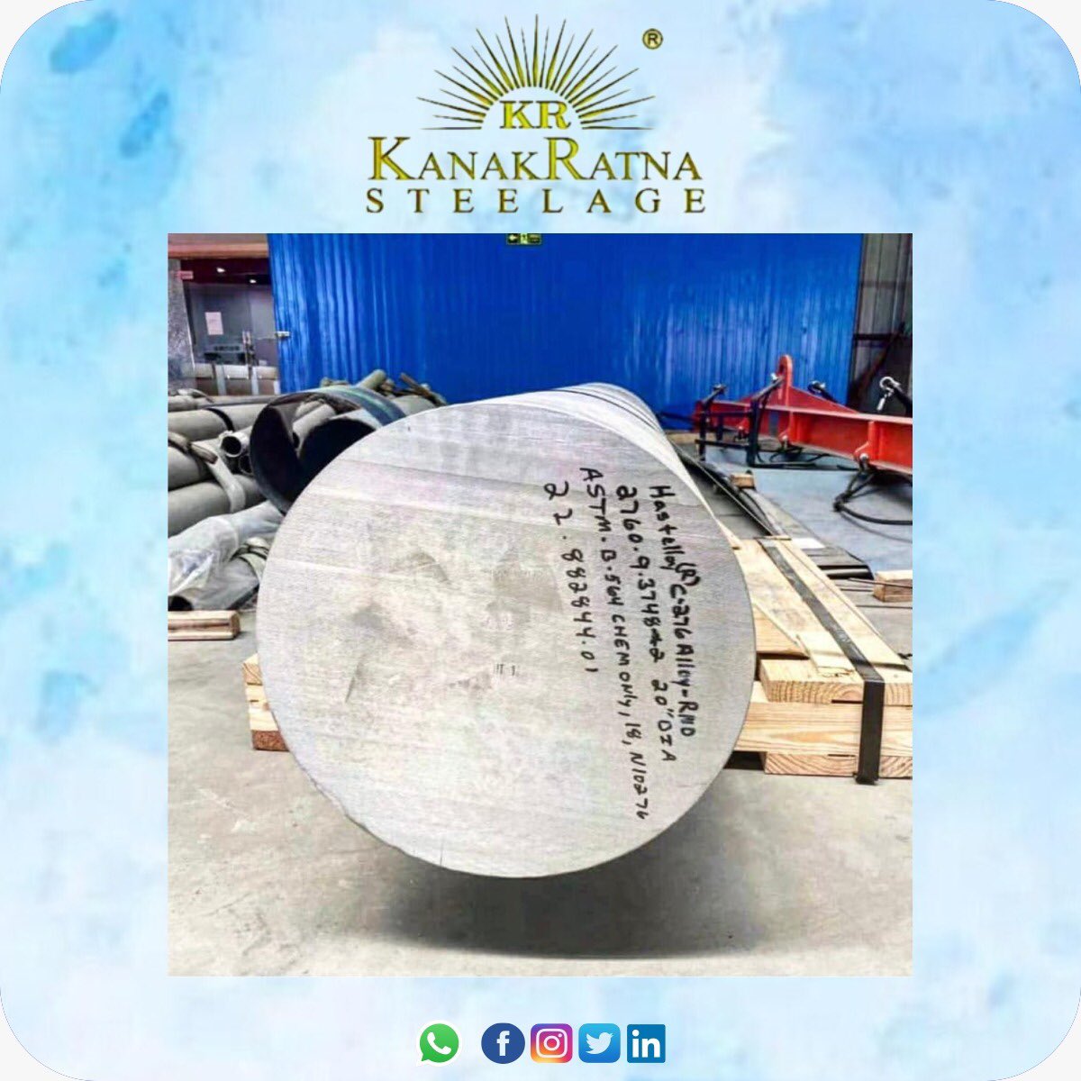 KanakratnaSteel's tweet photo. #Monel and #Hastelloy: Pioneering High Alloy Metals for a Better Tomorrow #InnovativeMetals #StainlessSteel
#KanakratnaSteelage https://t.co/VSHJ8LHKgj