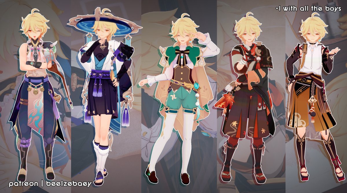 🍃 Anemo Collection! 🍃

The boys found out that Aether was wearing their clothes! How do you think they reacted to this? 

(spoiler the clothes may or may not have been taken off 🫣) 🔗 on bio