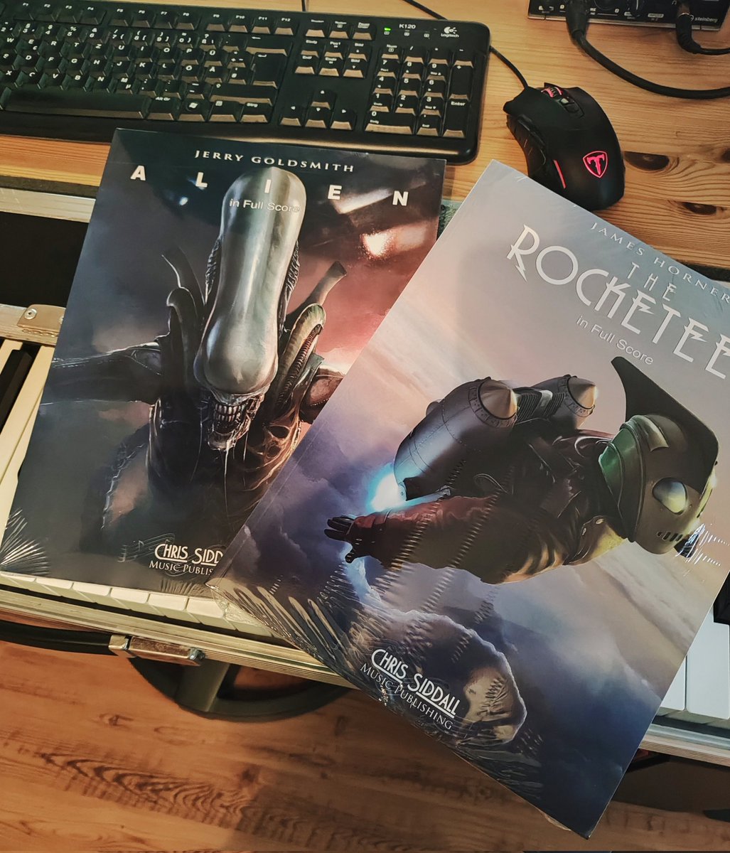 Arrived today: two masterpieces of #filmmusic by #JerryGoldsmith and #JamesHorner. I can't wait to dive into the #scores. Many thanks to <a href="/csmusicservices/">Chris Siddall Music</a> for another beautiful release. You are doing a lot for film music culture and the education of composers.