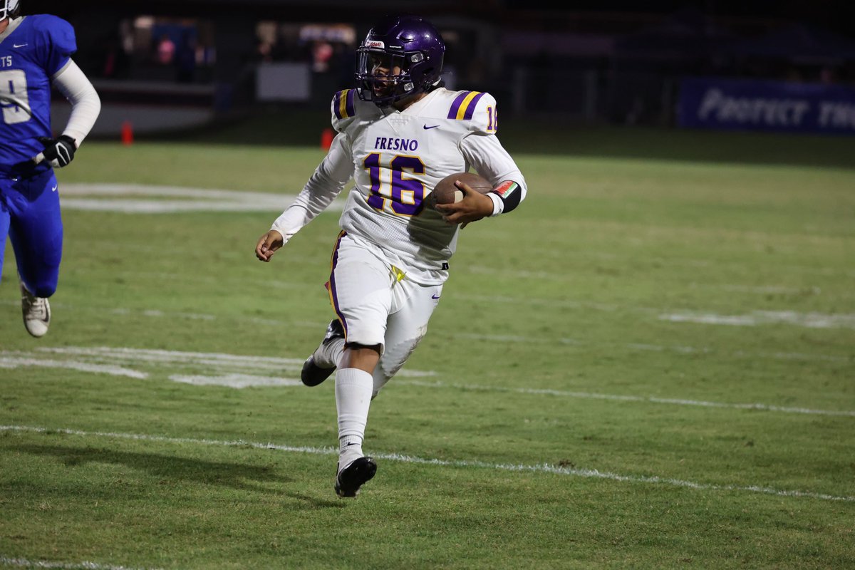 NYL Football @ Tom Flores Stadium - Fresno High @ Sanger West.
The game started close to 8:00p.  Sanger West had the Halftime lead at 29-28.
The game didn’t finish until almost 11:30p.  Final Score -
Fresno 47 - Sanger West 42