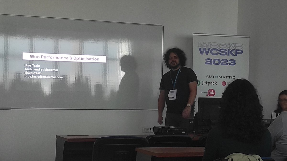 buki_zvani_pera's tweet photo. @wputasic about to speak about WooCommerce performance at WordCamp Skopje #WCSKP
@wcskp https://t.co/IklwK8xYEt