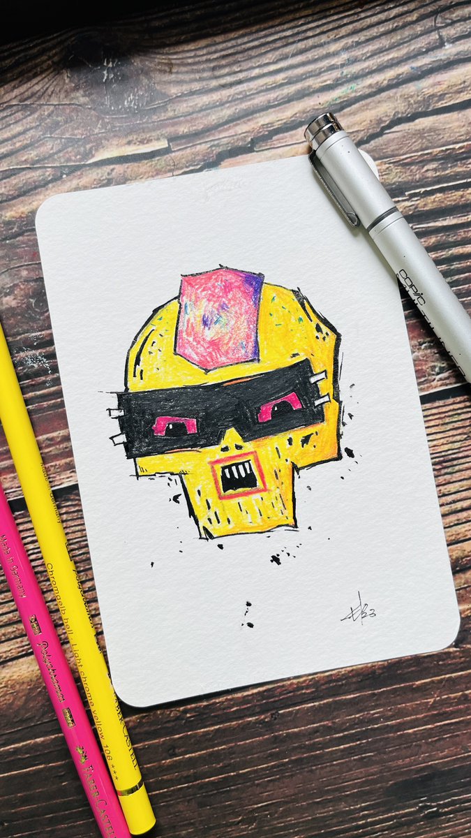 elodrawz's tweet image. Wanted to do the Grifters in color pencils for a very longtime! Found some time to do the first one Grifters 535.
@XCOPYART thanks for inspiring ✨🙏🏼
#Grifter #XCOPY