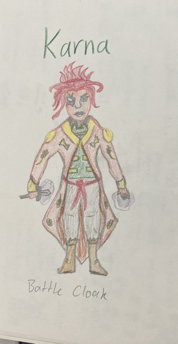 CharlotteGTLive's tweet photo. Please find days 13 (a crown of candy) and 14 (favourite ships) of #dimensiontwentober attached to this tweet 🙃 P.S. I know Karna is from Ravening war, but it’s the same setting, and I loved visualising the description of her battle outfit a lot. ❤️‍🔥 @dimension20show https://t.co/OjAqH3lRVu