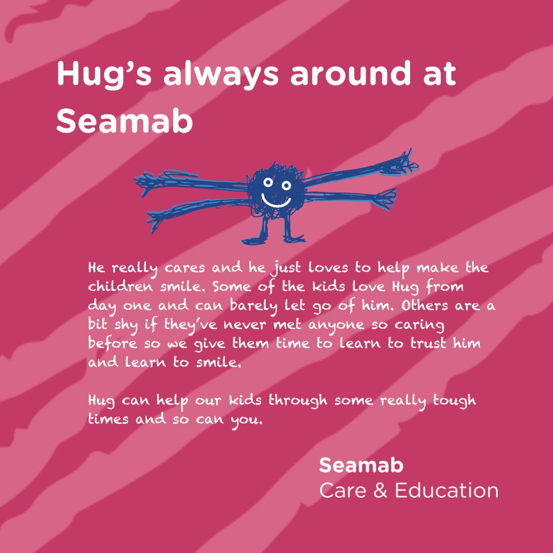 Our Sea Changers characterise what lies at the heart of Seamab & how we hope every child can reach their full potential. They also give insight into the challenges the kids have faced. This Sea Changer Saturday meet...Hug.