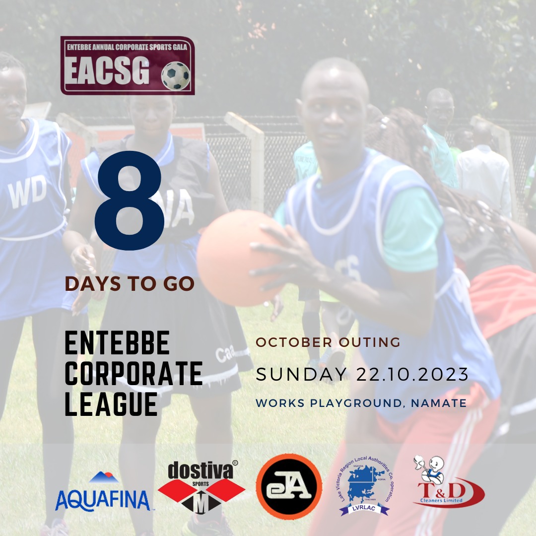 Approximately 192 hours until our October outing.

#ECL23 #EntebbeCorporateLeague