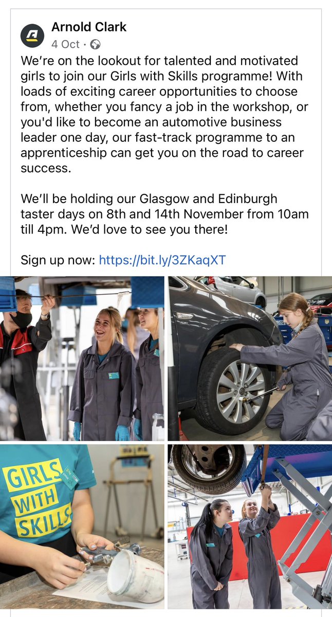 For any girls who might be interested in an apprenticeship bit.ly/3ZKaqXT <a href="/Boness_Academy/">Bo'ness Academy</a>