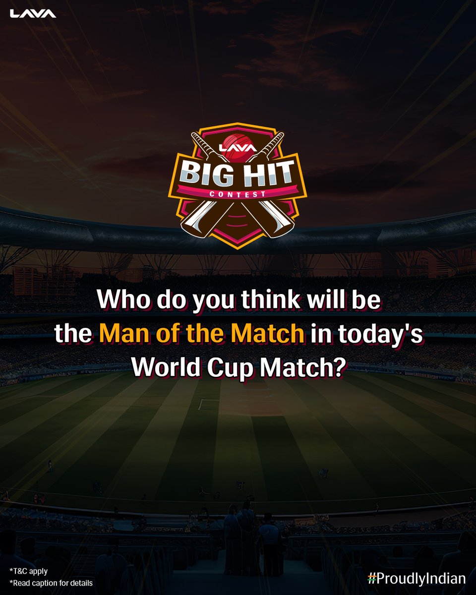 The legends are back on the playing field for you to win big! To play, predict the answer in the comment section below using #BigHitContest! Follow @lavamobile and tag 3 friends. Complete all the steps and if you are lucky, you could catch some incredible prizes! #ProudlyIndian