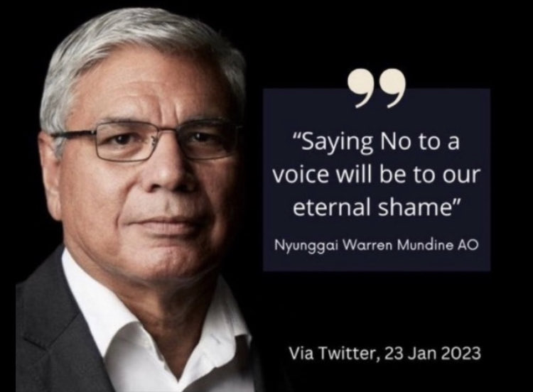 Your hypocrisy and the betrayal of your people…all for your personal greed and desperate grab at political power will be your “Eternal shame”, Mundine.