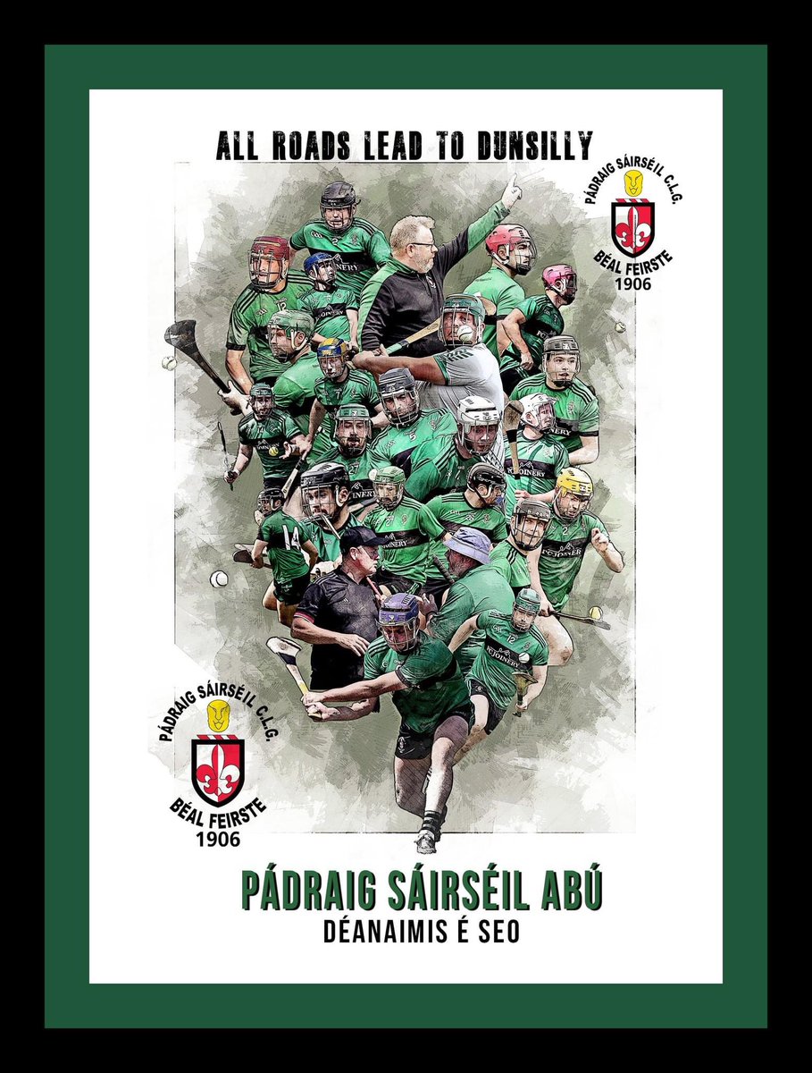 Paddies1906's tweet photo. All roads lead to Dunsilly! 

Best of luck to our lads this evening! Let’s go 🟢⚫️🏆 https://t.co/Ii1jsPmNRC